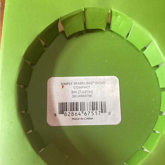 Kate Spade Lenox Simply Sparkling Gold Compact - Picture 5 of 7